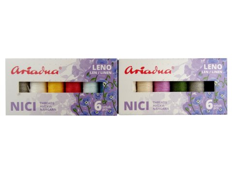 Nici lniane SKY do szycia PUDEŁKO ARIADNA zestaw 6 x 70m krawieckie do maszyny sklep internetowy