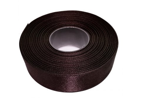 25mm wstążka atłasowa 25m Z294 brązowa