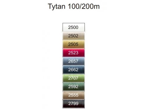 TYTAN 100 nici do korali pikowania skóry 2500-BIAŁE cena za 1 sztukę 200m największa pasmanteria Warszawa