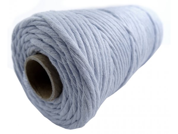 Sznurek bawełniany 3mm 16 BABY BLUE BŁĘKITNY 1PLY 100m  skręcany sklep ze sznurkami Warszawa