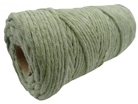 Sznurek bawełniany 3mm 11 KHAKI JASNA OLIWKA 1PLY 100m  skręcany sklep ze sznurkami Warszaw