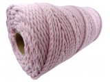 Sznurek bawełniany 3mm 3PLY 100m 39 BABY PINK potrójnie skręcany sklep ze sznurkami Warszawa