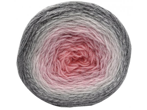 FLOWERS ALPACA 406 SZARY/RÓŻ 20% Alpaki 80% akrylu YarnArt 250g 940m grubsza włóczka pasmanteria online