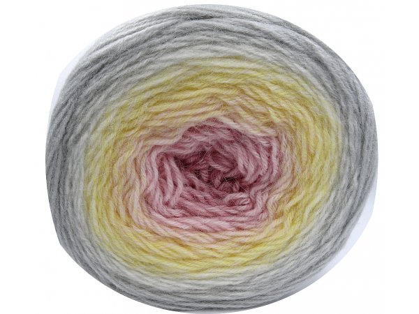 FLOWERS ALPACA 404 SZARY/ŻÓŁTY/RÓŻ 20% Alpaki 80% akrylu YarnArt 250g 940m grubsza włóczka pasmanteria onl