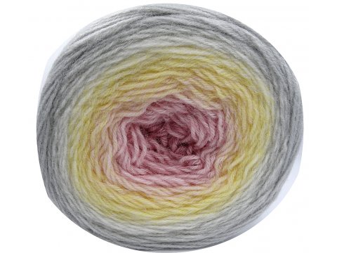 FLOWERS ALPACA 404 SZARY/ŻÓŁTY/RÓŻ 20% Alpaki 80% akrylu YarnArt 250g 940m grubsza włóczka pasmanteria onl