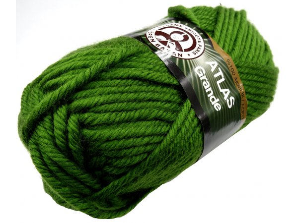 ATLAS GRANDE 200g 087 ZIELONY gruba włóczka MTP Madame Tricote hurtownia włóczek tureckich