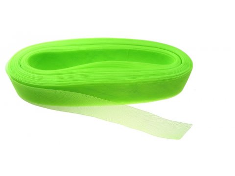 Krynolina 4,5cm ZIELONA FLUO 50m modniarska krawiecka taśma do sukni fascynatora sklep najtaniej  warszawa
