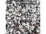 Cekiny kółka 6mm metalik  1 SREBRNE cena za 100g około 7000szt metaliczne sklep z cekinami