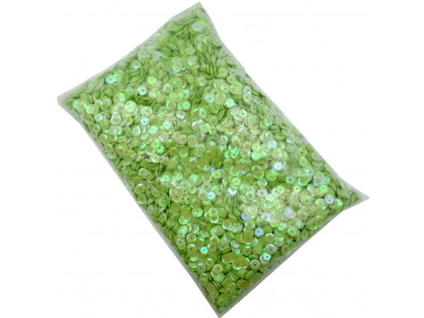 Cekiny kółka 8mm OPAL 26 ZIELONY HURT za 500g około 2500szt sklep z cekinami