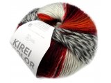 KIREI COLOR 306 BRĄZ/RUDY/SZARY włóczka 100% wełna 100g 160m włóczka cienka ombre cieniowana melanż kolory ziem
