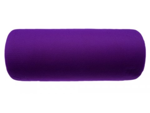 Tiul miękki ROLKA PURPLE fiolet ciemny w rolce 25y  22,86m amerykański z USA do tutu na pompony kokardy dekorac
