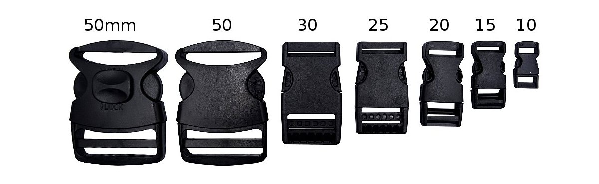 Klamry plastikowe do plecaka