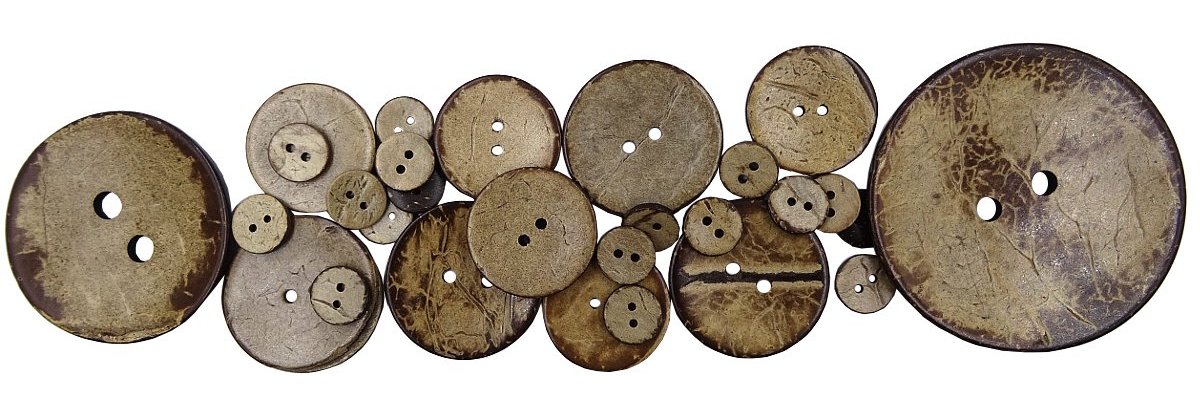 Guziki z Kokosa 11mm, 15mm, 20mm | Hurtownia Gold-Pol Warszawa
