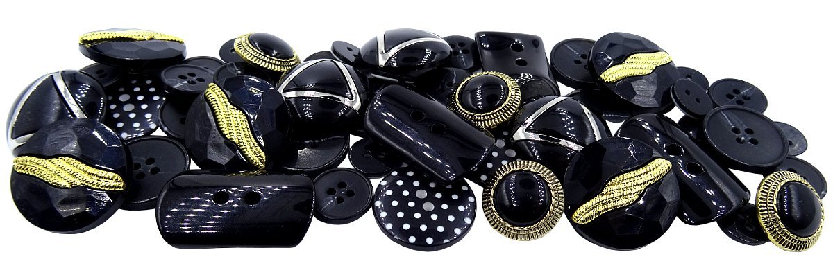 Guziki Czarne Plastikowe Koszulowe do Marynarki Żakietu| GOLD-POL ✔️