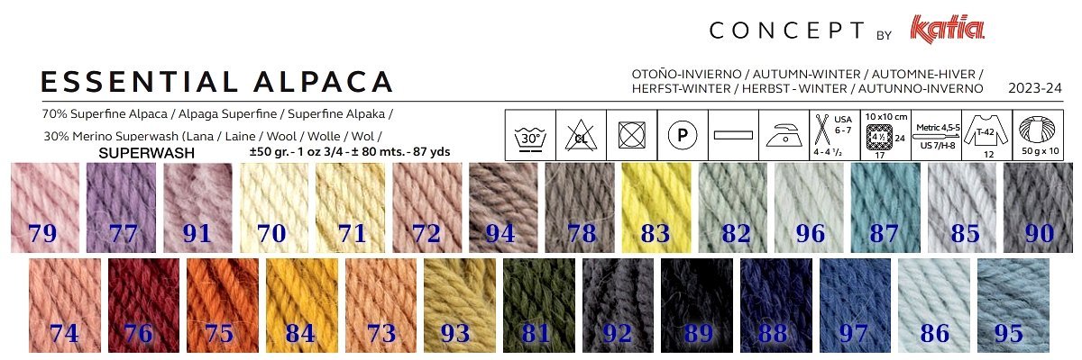 Essential Alpaca 100% wełna Concept by Katia