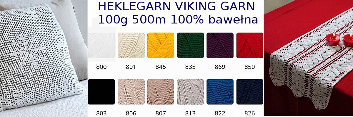 Heklegarn 100% bawełna