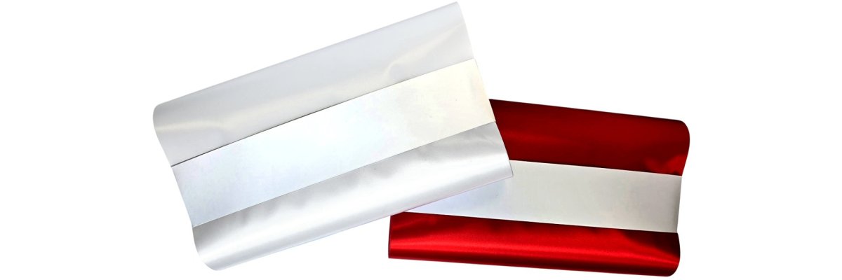 Wstążka biało czerwona